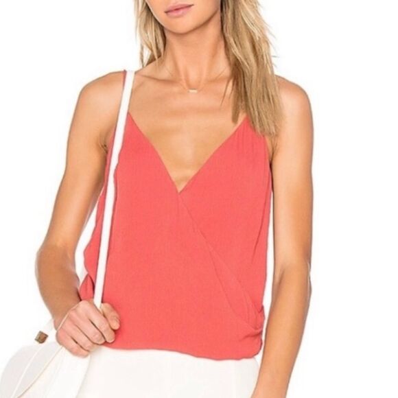 NWOT ‘TJD’ The Jetset Diaries Red Spaghetti Strap Adjustable Tank Top Size S - Picture 1 of 14
